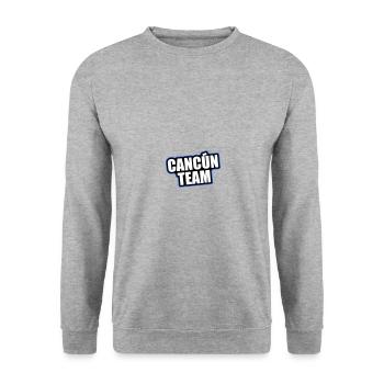 Vacances de voyage de l’équipe Cancun - Sweat-shirt Unisexe - gris chiné - Devant - Alina (178cm) & Michal (187cm)