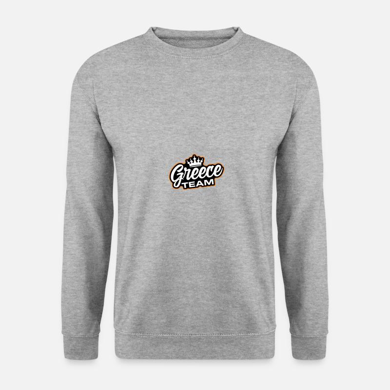 Greece Team - Unisex Pullover - Weißgrau meliert