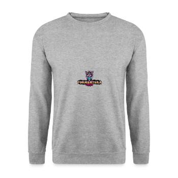 Formentera 2024 Âne de fête - Sweat-shirt Unisexe - gris chiné - Devant - Alina (178cm) & Michal (187cm)