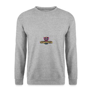 Teneriffa 2024 Party Sau - Unisex Pullover - Weißgrau meliert - Vorne - Alina (178cm) & Michal (187cm)