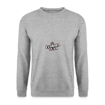 Florida Team - Unisex Pullover - Weißgrau meliert - Vorne - Alina (178cm) & Michal (187cm)