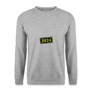Année 2024 - Sweat-shirt Unisexe - gris chiné - Devant - Alina (178cm) & Michal (187cm)