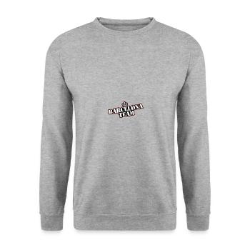 Barcelona Team - Unisex Sweatshirt - salt & pepper - Front - Alina (178cm) & Michal (187cm)