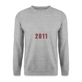 Numéro de l’année 2011 - Sweat-shirt Unisexe - gris chiné - Devant - Alina (178cm) & Michal (187cm)