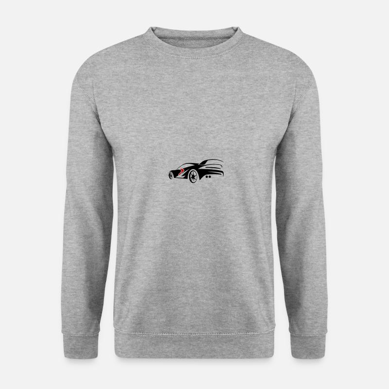 Auto Sportwagen Turbo - Unisex Pullover - Weißgrau meliert