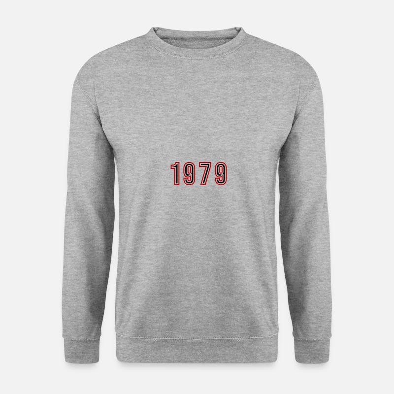 1979 Jahr Zahl - Unisex Pullover - Weißgrau meliert