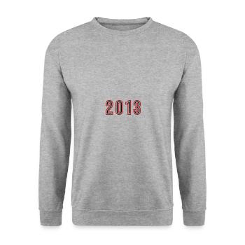 Numéro de l’année 2013 - Sweat-shirt Unisexe - gris chiné - Devant - Alina (178cm) & Michal (187cm)