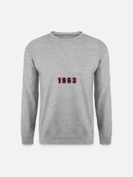 1963 Year Birthday - Unisex Sweatshirt - salt & pepper