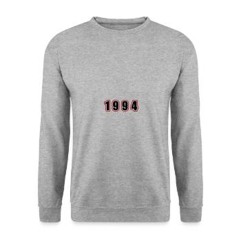 1994 Year Birthday - Unisex Sweatshirt - salt & pepper - Front - Alina (178cm) & Michal (187cm)