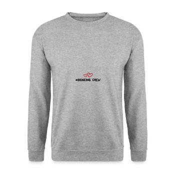 Cœur de l’équipe dansante - Sweat-shirt Unisexe - gris chiné - Devant - Alina (178cm) & Michal (187cm)