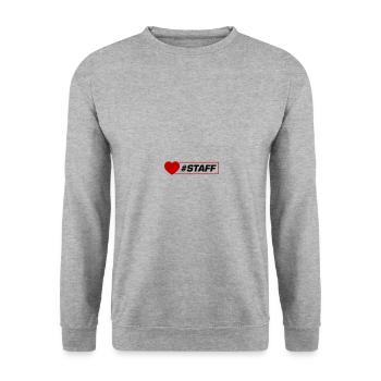 Cœur du personnel - Sweat-shirt Unisexe - gris chiné - Devant - Alina (178cm) & Michal (187cm)