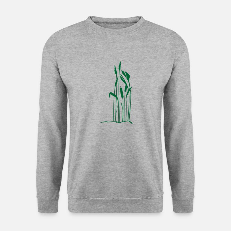 Gras - Unisex Pullover - Weißgrau meliert