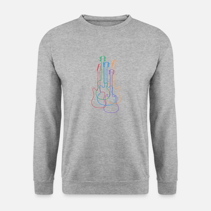 Guitars - Sweat-shirt Unisexe - gris chiné