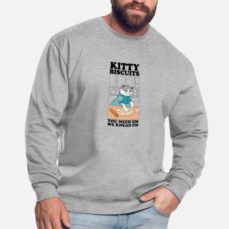 Kitty Biscuits Cat Cat Biscuits Baker Baker Sweat-shirt Unisexe