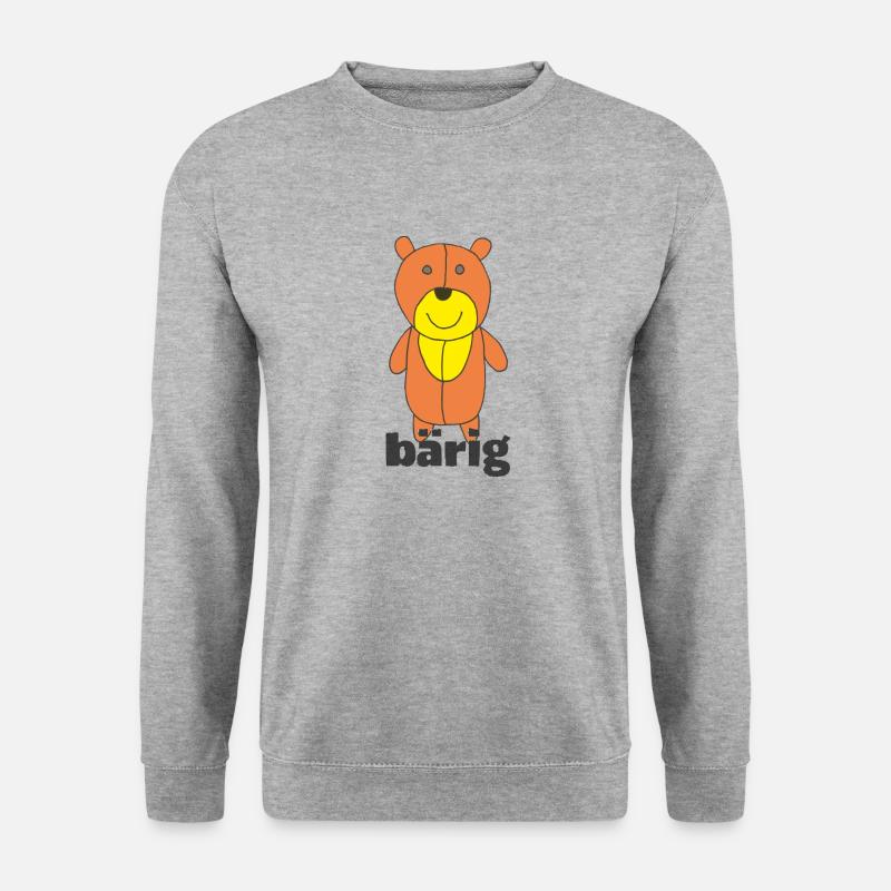 bär bärig - Unisex Pullover - Weißgrau meliert