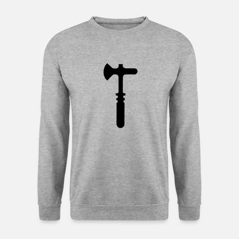 Werkzeug - Unisex Pullover - Weißgrau meliert