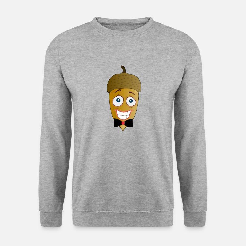 Eichel - Unisex Pullover - Weißgrau meliert