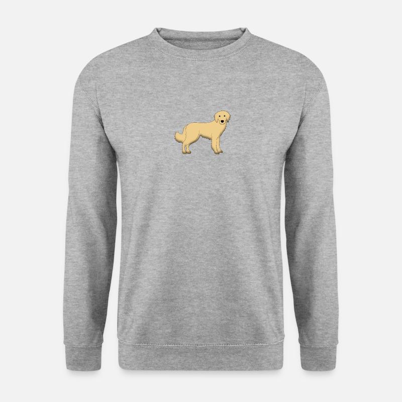 hovawart_blond - Unisex Pullover - Weißgrau meliert