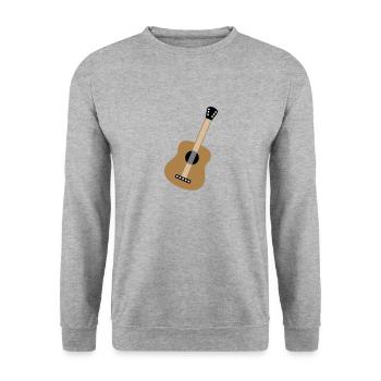 guitar - Unisex Sweatshirt - salt & pepper - Front - Alina (178cm) & Michal (187cm)