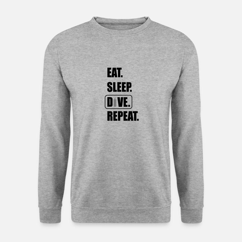 dive - Unisex Pullover - Weißgrau meliert