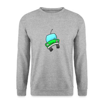 Car green - Unisex Sweatshirt - salt & pepper - Front - Alina (178cm) & Michal (187cm)