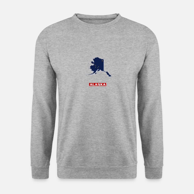 Alaska - Unisex Pullover - Weißgrau meliert