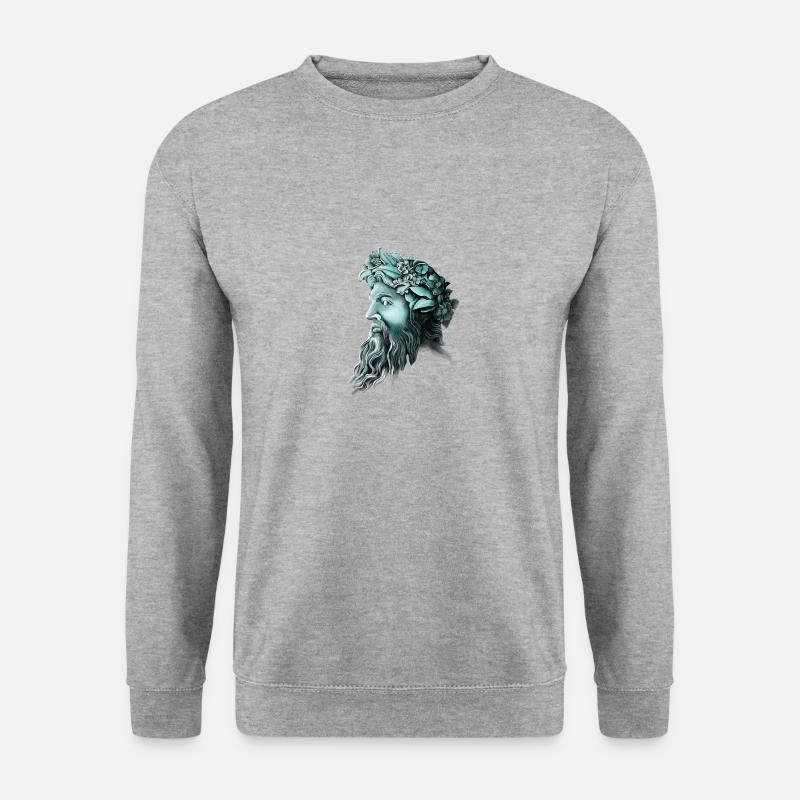 ZEUS - Unisex Pullover - Weißgrau meliert