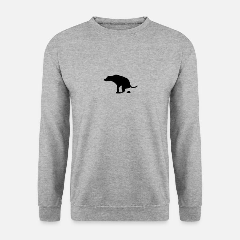 C’est un chien qui chie - Sweat-shirt Unisexe - gris chiné