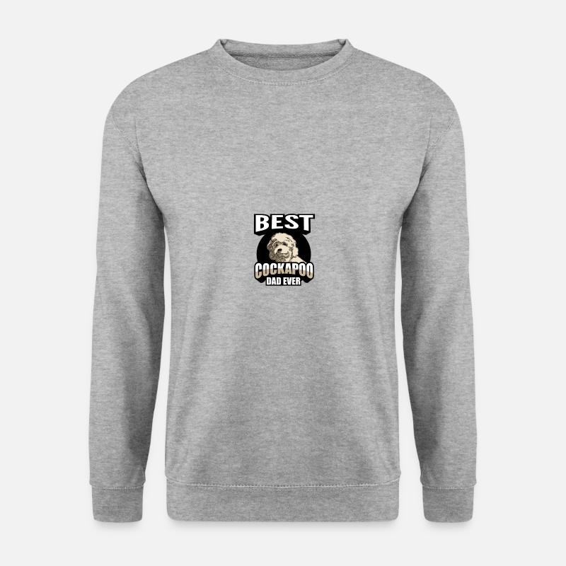 Cockapoo Hunderasse - Unisex Pullover - Weißgrau meliert