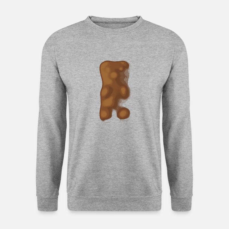 dragographie Pooh - Unisex Pullover - Weißgrau meliert