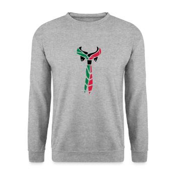 Pfadfinder Schal - Unisex Pullover - Weißgrau meliert - Vorne - Alina (178cm) & Michal (187cm)