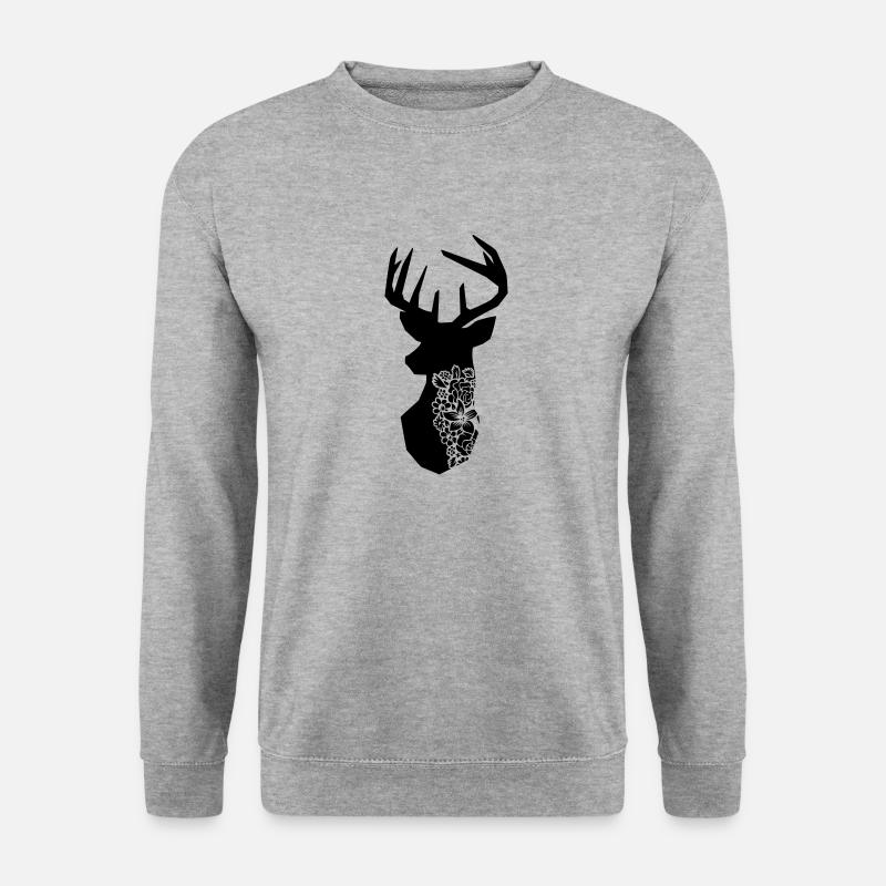 Mandala deer - Unisex Sweatshirt - salt & pepper