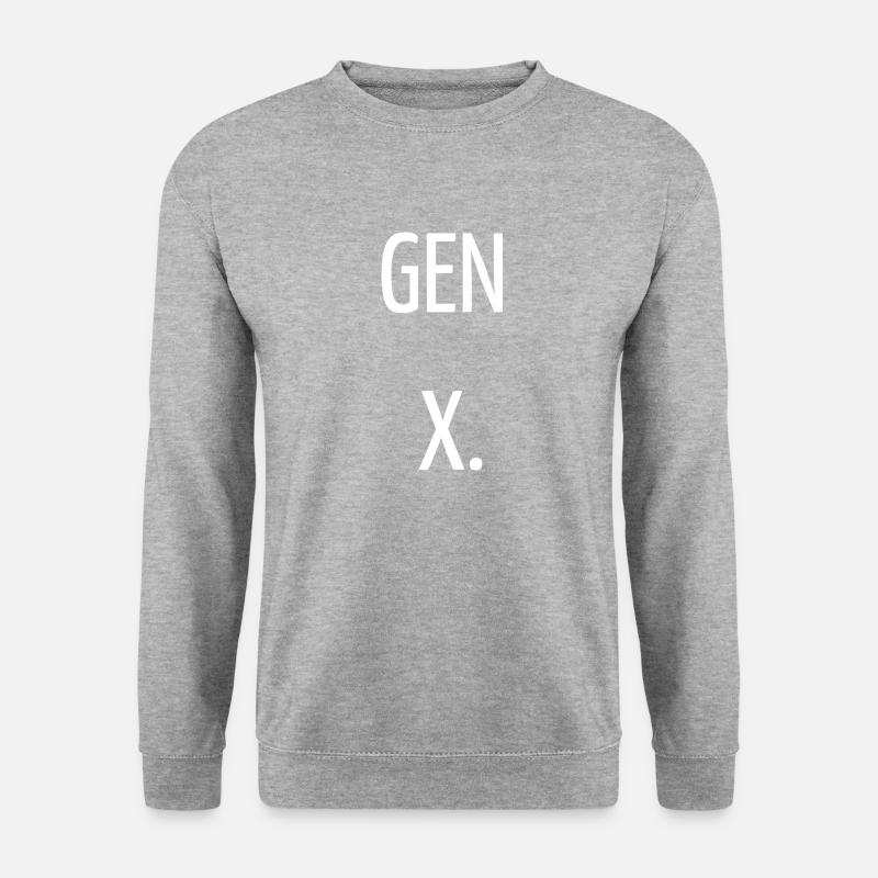 Generation X - Unisex Pullover - Weißgrau meliert