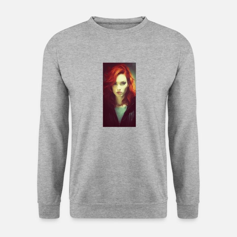 Red - Unisex Pullover - Weißgrau meliert