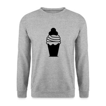 Ice Sundae - Unisex Sweatshirt - salt & pepper - Front - Alina (178cm) & Michal (187cm)