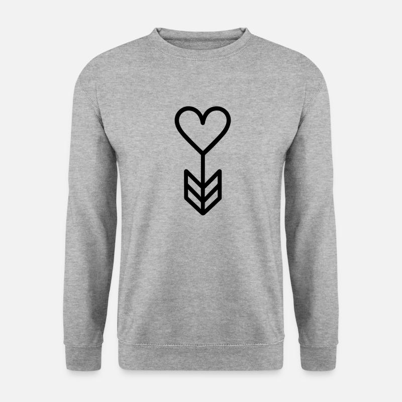 Heart Arrow - Unisex Sweatshirt - salt & pepper