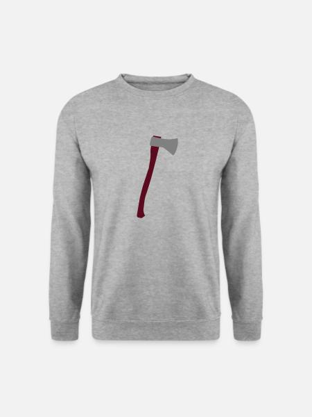 Axt - Unisex Pullover - Weißgrau meliert