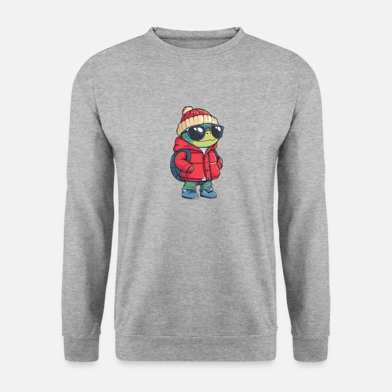 Turtle Cool Comic - Unisex Sweatshirt - salt & pepper
