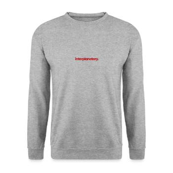 Interplanetary Red - Unisex Sweatshirt - salt & pepper - Front - Alina (178cm) & Michal (187cm)
