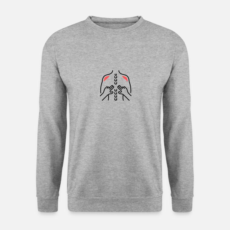 Massage relax Physio - Unisex Sweatshirt - salt & pepper