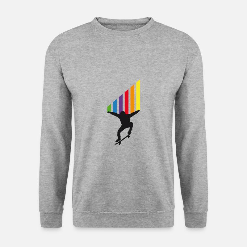 Skater stripes gift idea for teens - Unisex Sweatshirt - salt & pepper
