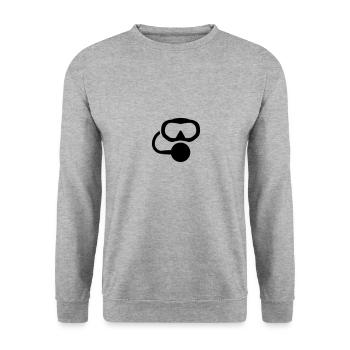 Logo de plongée sous-marine - Sweat-shirt Unisexe - gris chiné - Devant - Alina (178cm) & Michal (187cm)