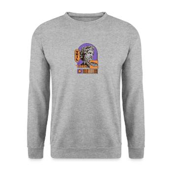 Trend Collage Design - Unisex Sweatshirt - salt & pepper - Front - Alina (178cm) & Michal (187cm)