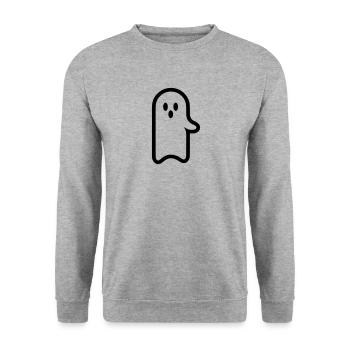 Ghost - Unisex Sweatshirt - salt & pepper - Front - Alina (178cm) & Michal (187cm)