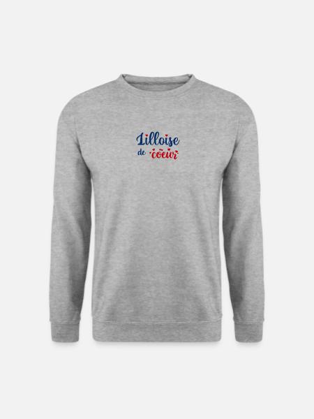 Lilloise de coeur - Sweat-shirt Unisexe - gris chiné