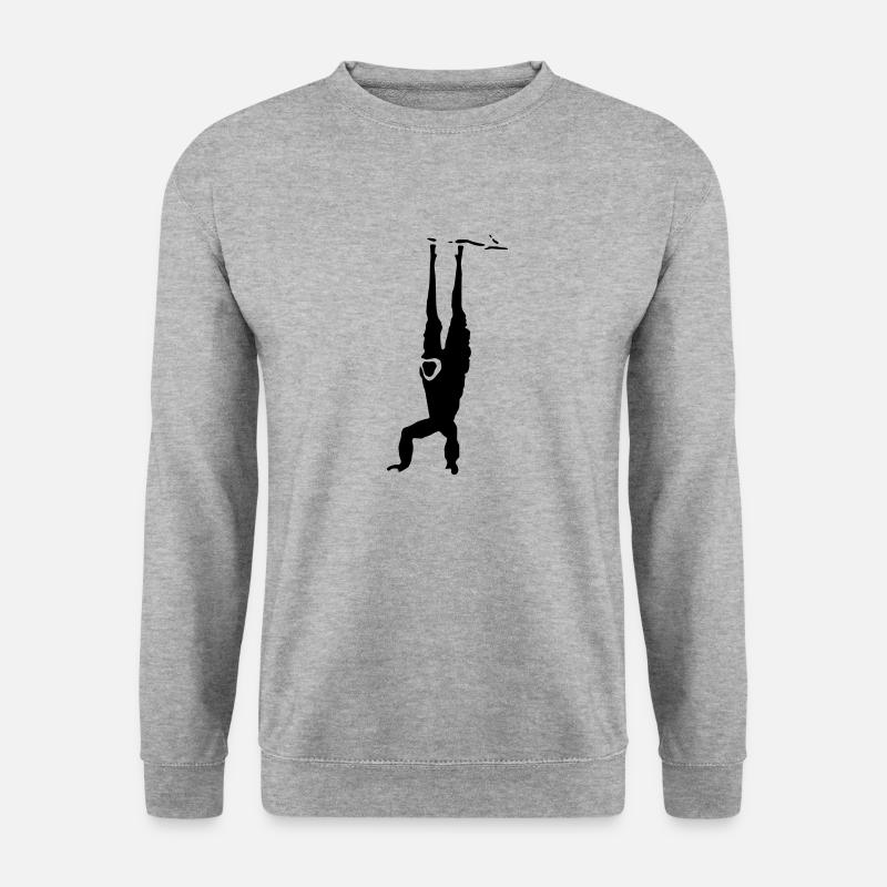 Gibbon - Unisex Pullover - Weißgrau meliert
