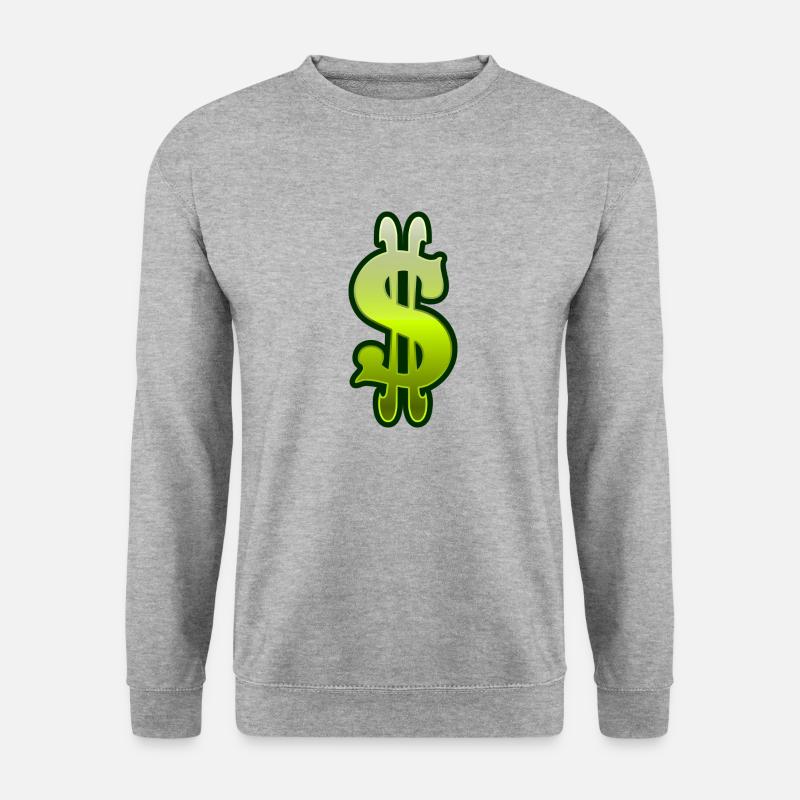 Dollar - Unisex Pullover - Weißgrau meliert