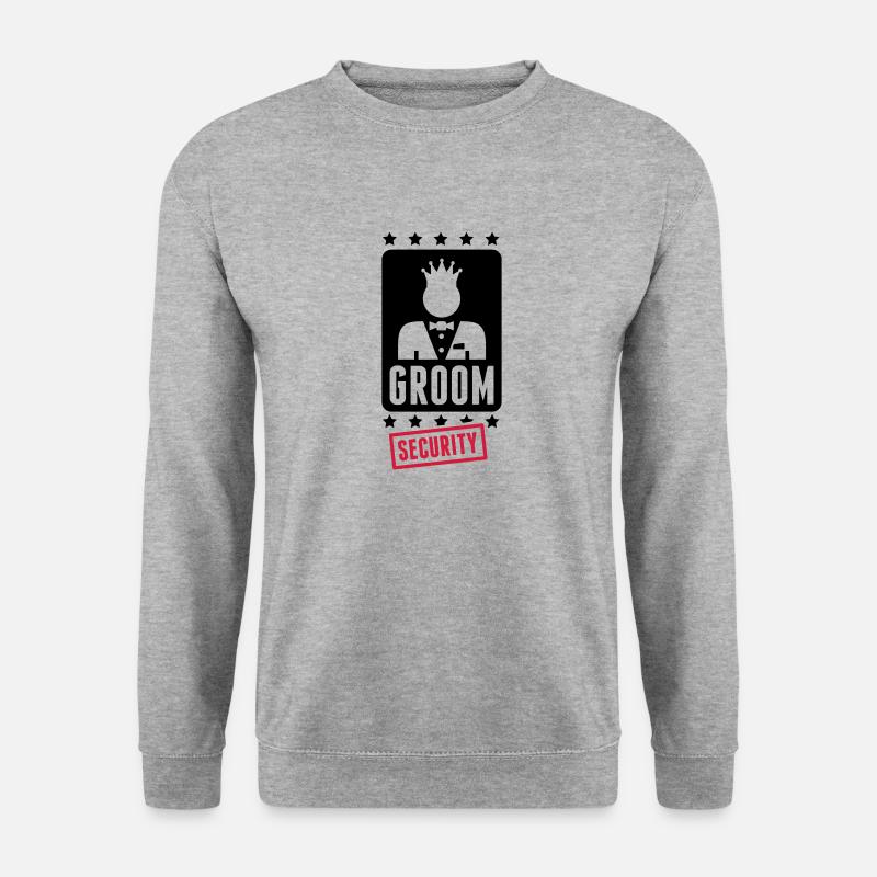 groom_security_1_f2 - Unisex Pullover - Weißgrau meliert
