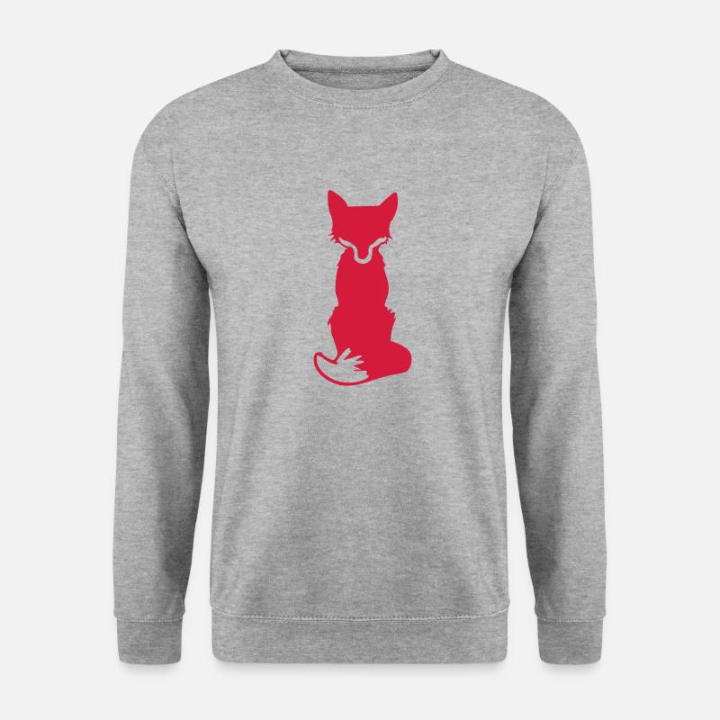 Wie ein Fuchs - Unisex Pullover - Weißgrau meliert