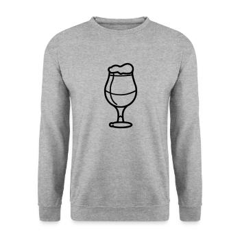 Bière - Sweat-shirt Unisexe - gris chiné - Devant - Alina (178cm) & Michal (187cm)